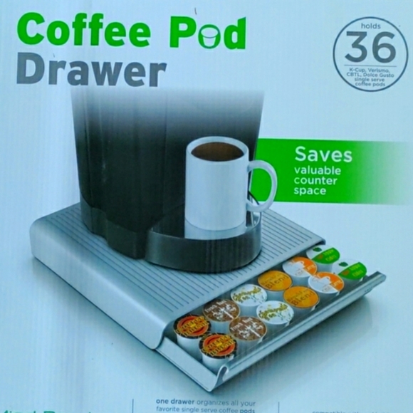 Mind Reader coffee pod holder in silver. - Picture 5 of 5